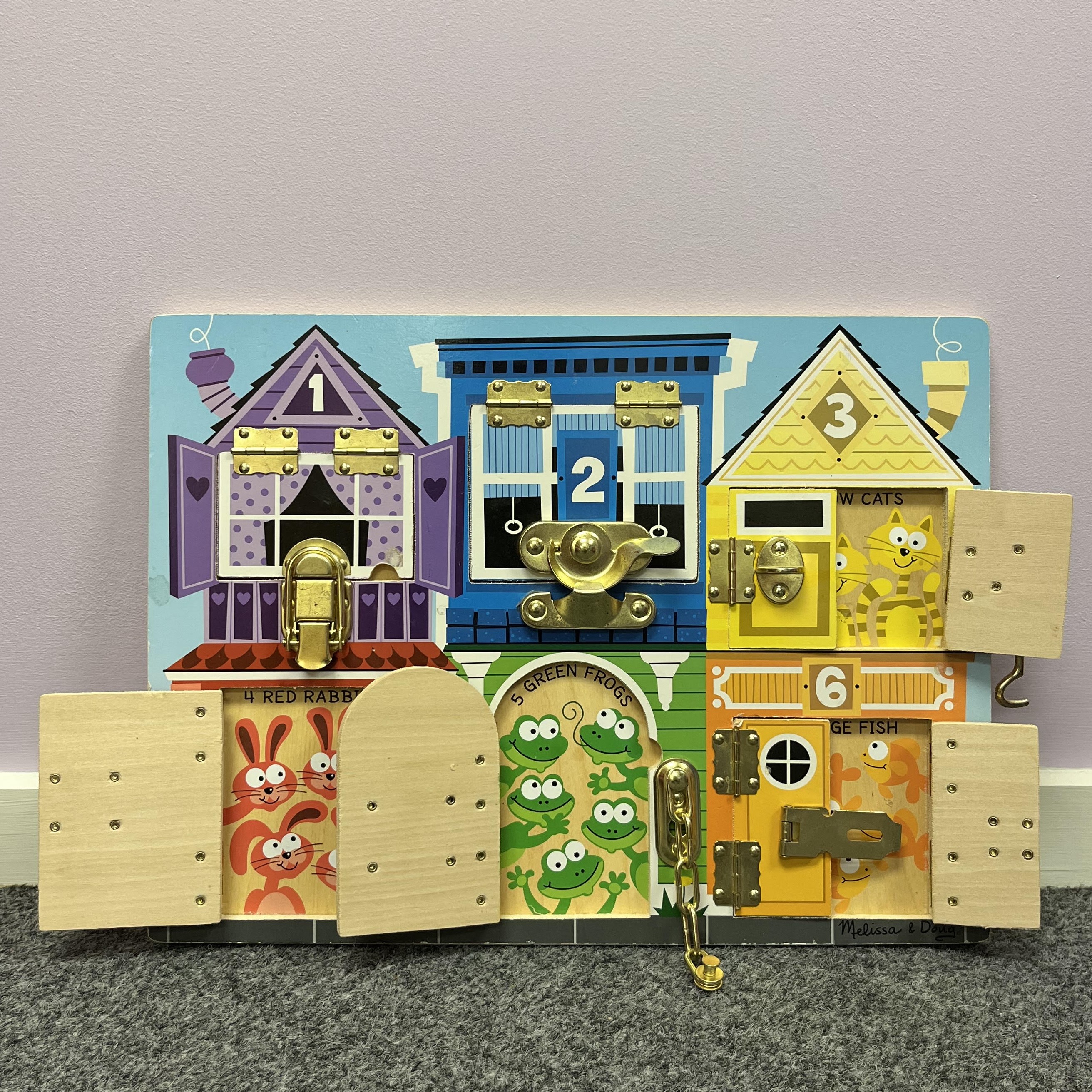 Small Locks and Hinges Board