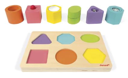Shapes and sounds 6-block puzzle
