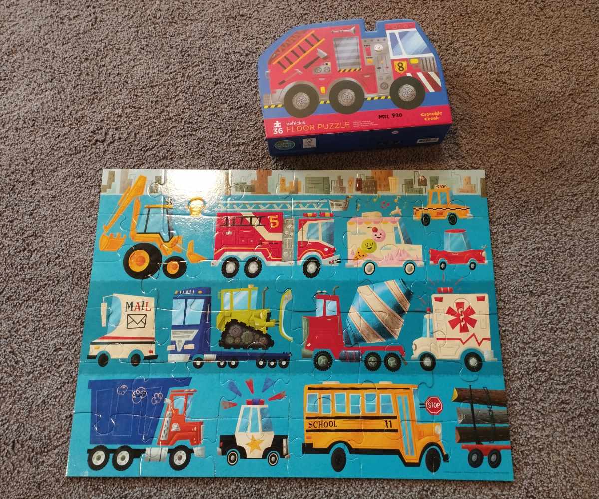 Vehicles Floor Puzzle